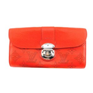 LOUIS VUITTON Long Wallet Purse M58161 Monogram Mahina Coraille Portefeuille Iris Mahina Bifold Walletlong wallet Women Used | AlmaBagz