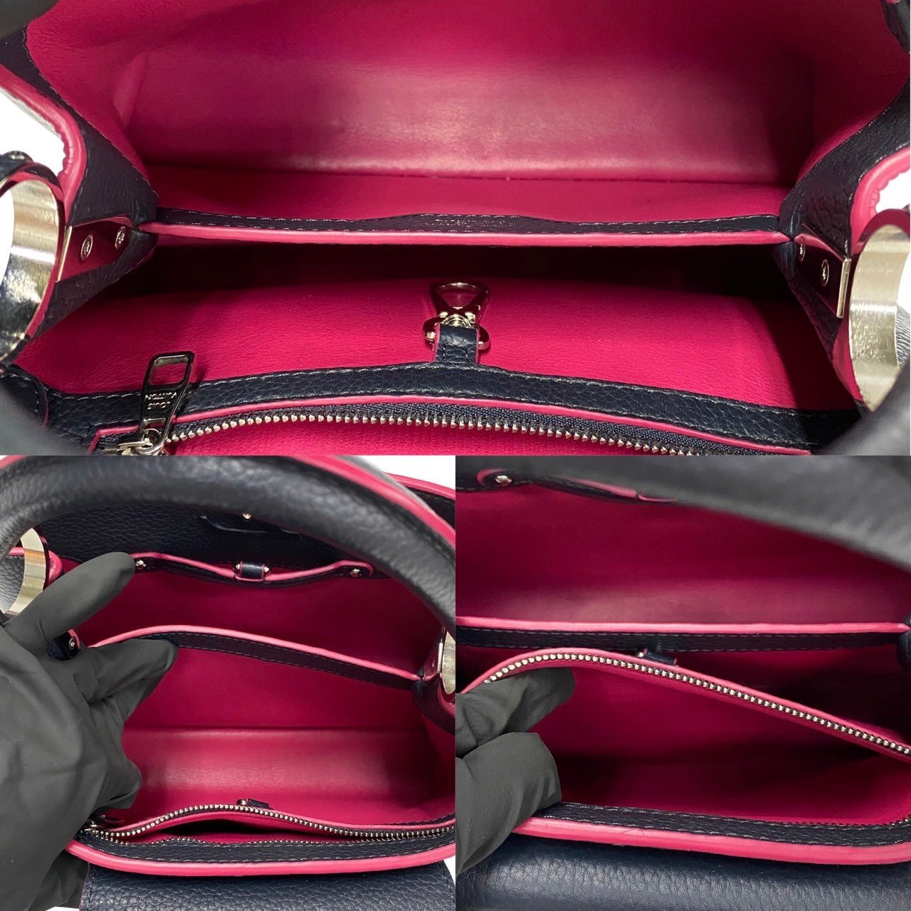 LOUIS VUITTON Shoulder Bag leather black Capusine BB | AlmaBagz - Image 9