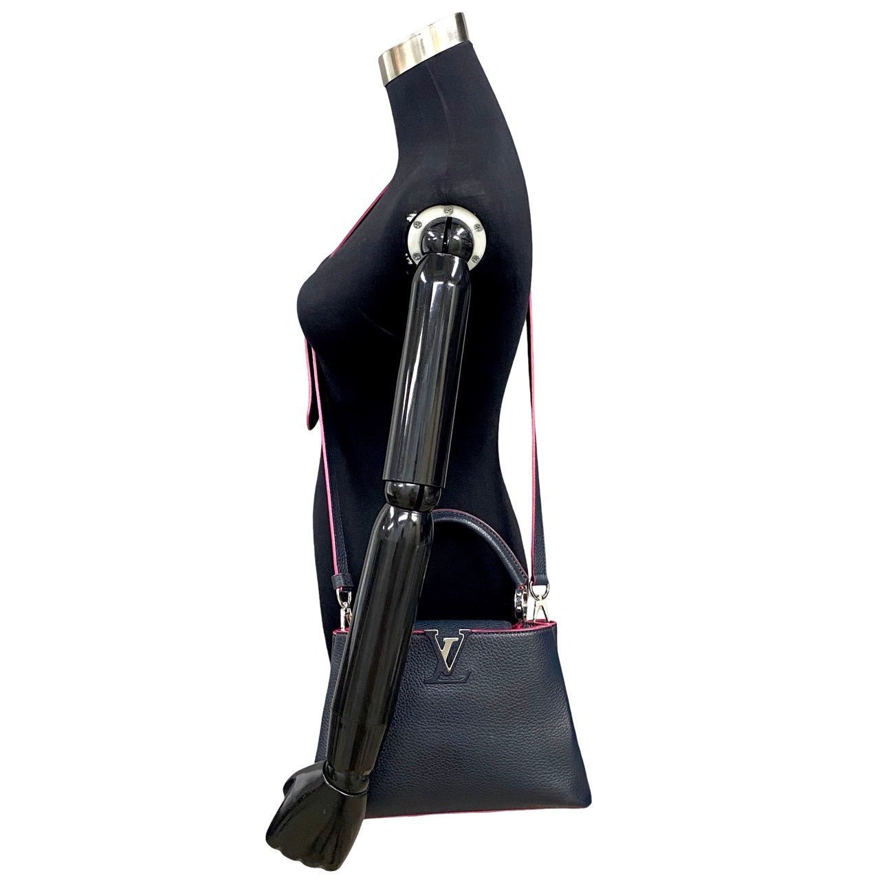 LOUIS VUITTON Shoulder Bag leather black Capusine BB | AlmaBagz - Image 3