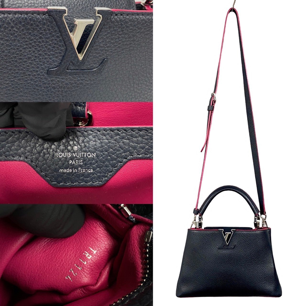 LOUIS VUITTON Shoulder Bag leather black Capusine BB | AlmaBagz - Image 4