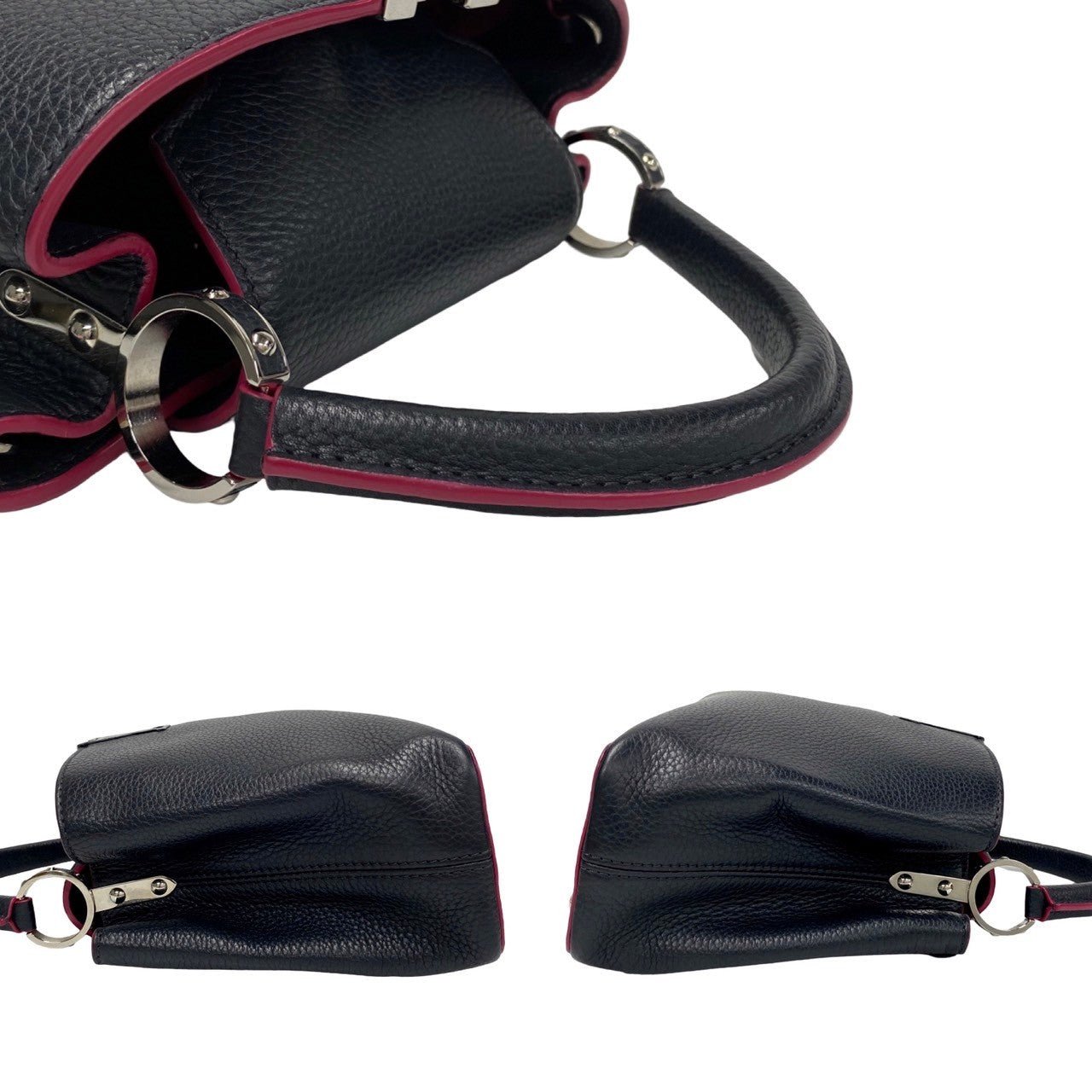 LOUIS VUITTON Shoulder Bag leather black Capusine BB | AlmaBagz - Image 6