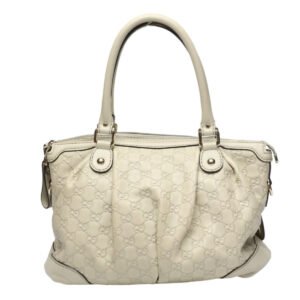 GUCCI Handbag 247902 leather beige 2WAY bag WG Leather Crossbody Women Used | AlmaBagz