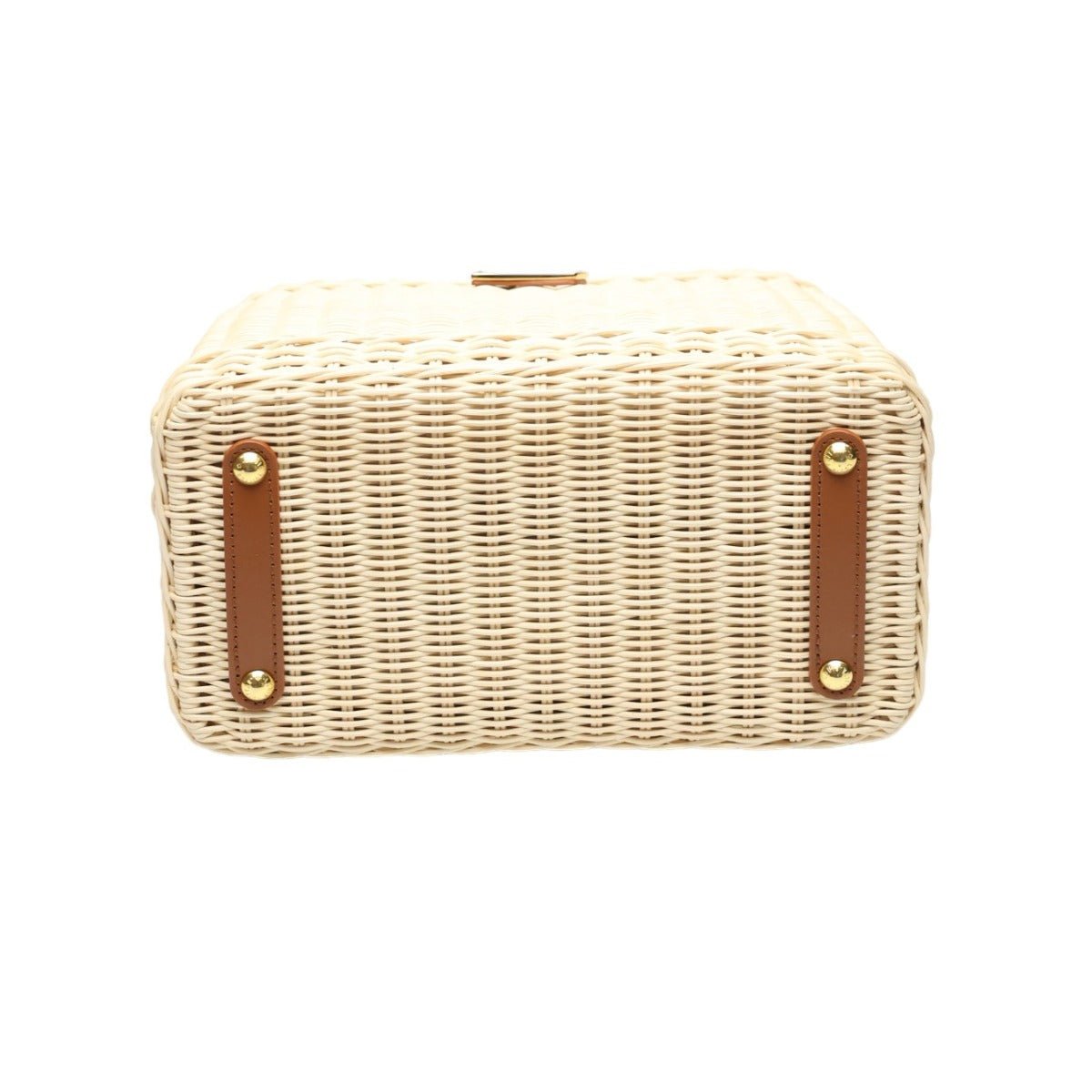 LOUIS VUITTON Shoulder Bag M22173 Brown x beige Capusine BB Leather x Rattan Women Used | AlmaBagz - Image 5