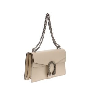 Gucci Cream Leather Small Dionysus Shoulder Bag | AlmaBagz