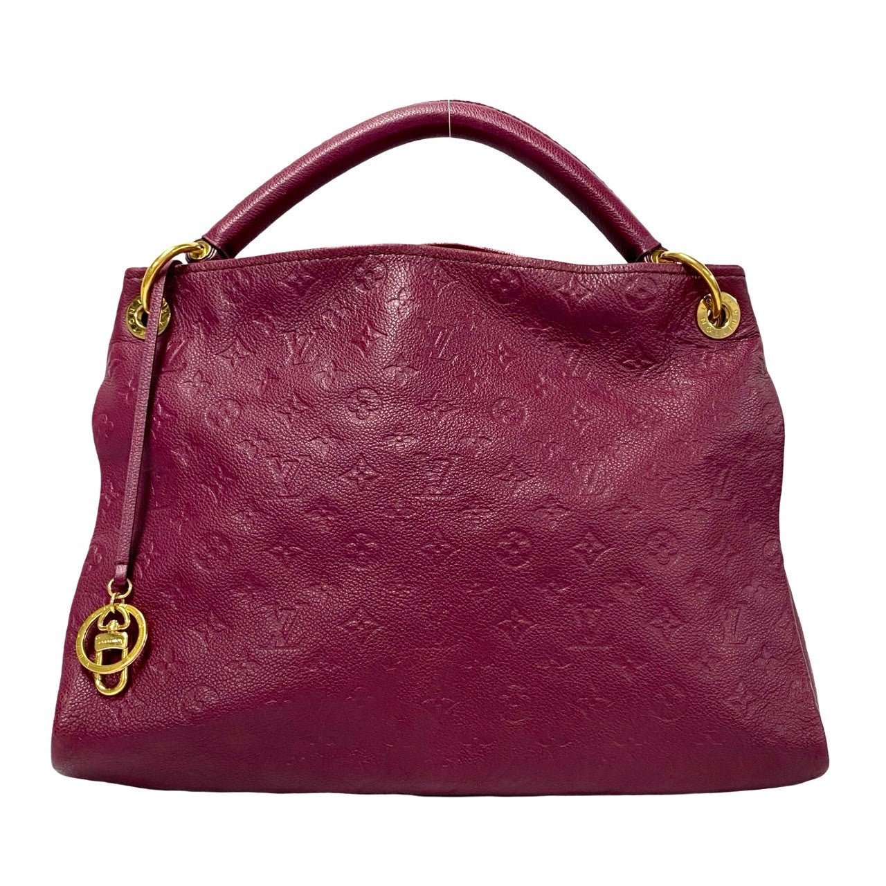 LOUIS VUITTON Shoulder Bag leather wine-red Monogram Ann Platt Artsy | AlmaBagz