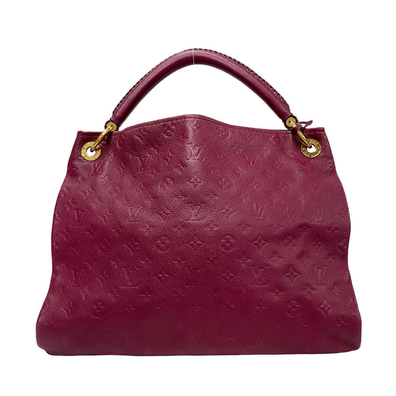 LOUIS VUITTON Shoulder Bag leather wine-red Monogram Ann Platt Artsy | AlmaBagz - Image 4