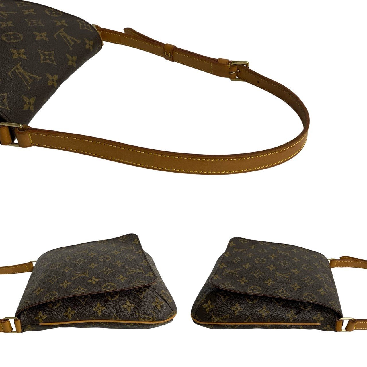 LOUIS VUITTON Shoulder Bag leather Brown Monogram Musette Salsa | AlmaBagz - Image 5