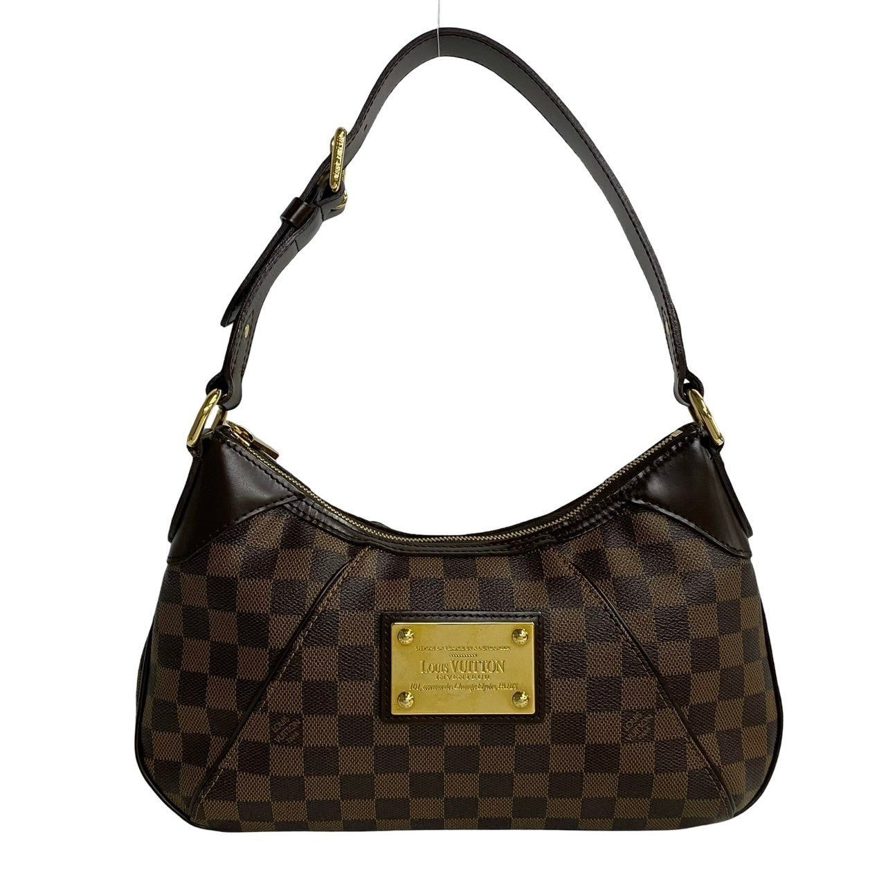 LOUIS VUITTON Shoulder Bag leather Brown Damier Thames PM | AlmaBagz