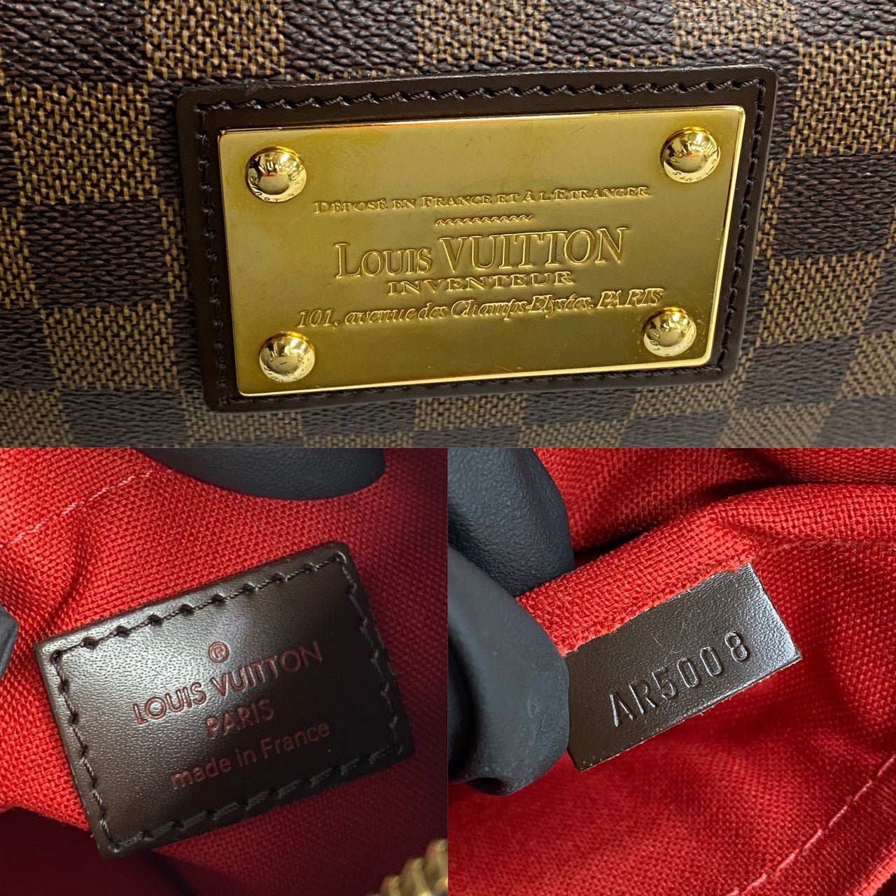 LOUIS VUITTON Shoulder Bag leather Brown Damier Thames PM | AlmaBagz - Image 3