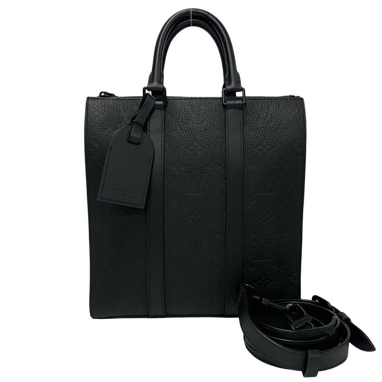 LOUIS VUITTON Shoulder Bag leather Brown Taurillon Clemence Monogram Sac Plat Cross | AlmaBagz