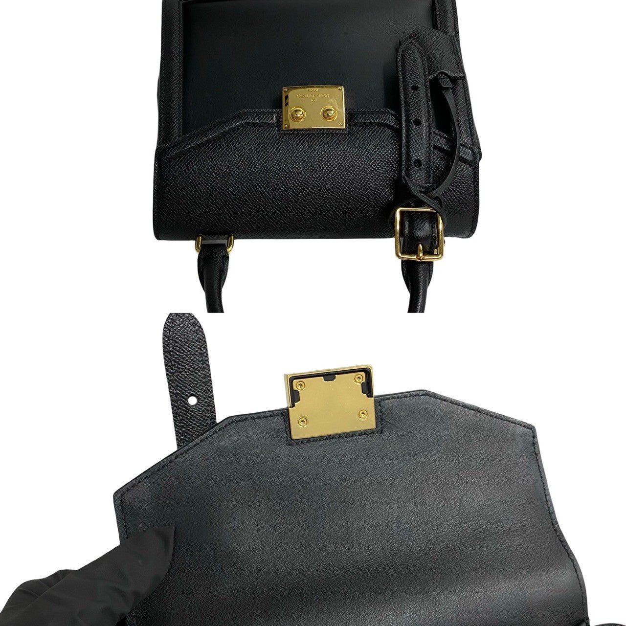 LOUIS VUITTON Shoulder Bag leather black Arc PM | AlmaBagz - Image 8