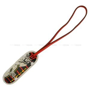 HERMES bag charm Finger Skateboard Noir (Black)/Multicolor/Rouge de Coeur Chevre Myzore/Veau Swift Stamp | AlmaBagz
