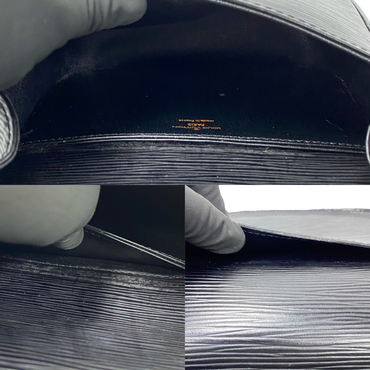 LOUIS VUITTON Shoulder Bag leather black Epi Mini Saint-Cloud | AlmaBagz - Image 9