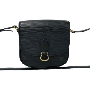 LOUIS VUITTON Shoulder Bag leather black Epi Mini Saint-Cloud | AlmaBagz