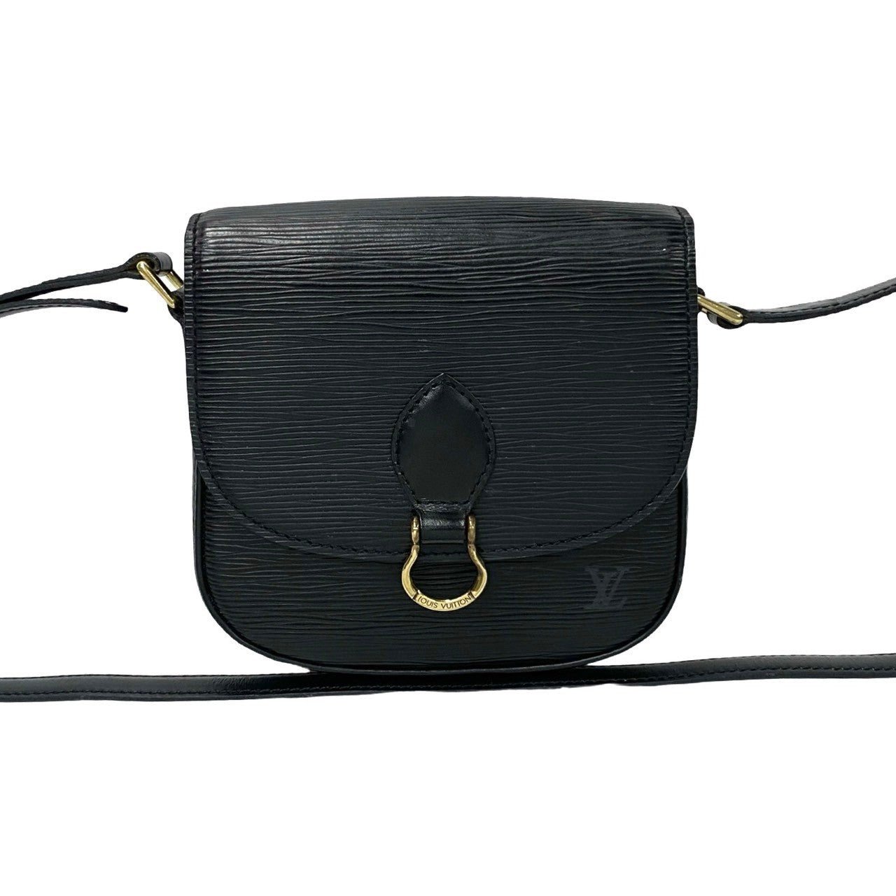 LOUIS VUITTON Shoulder Bag leather black Epi Mini Saint-Cloud | AlmaBagz