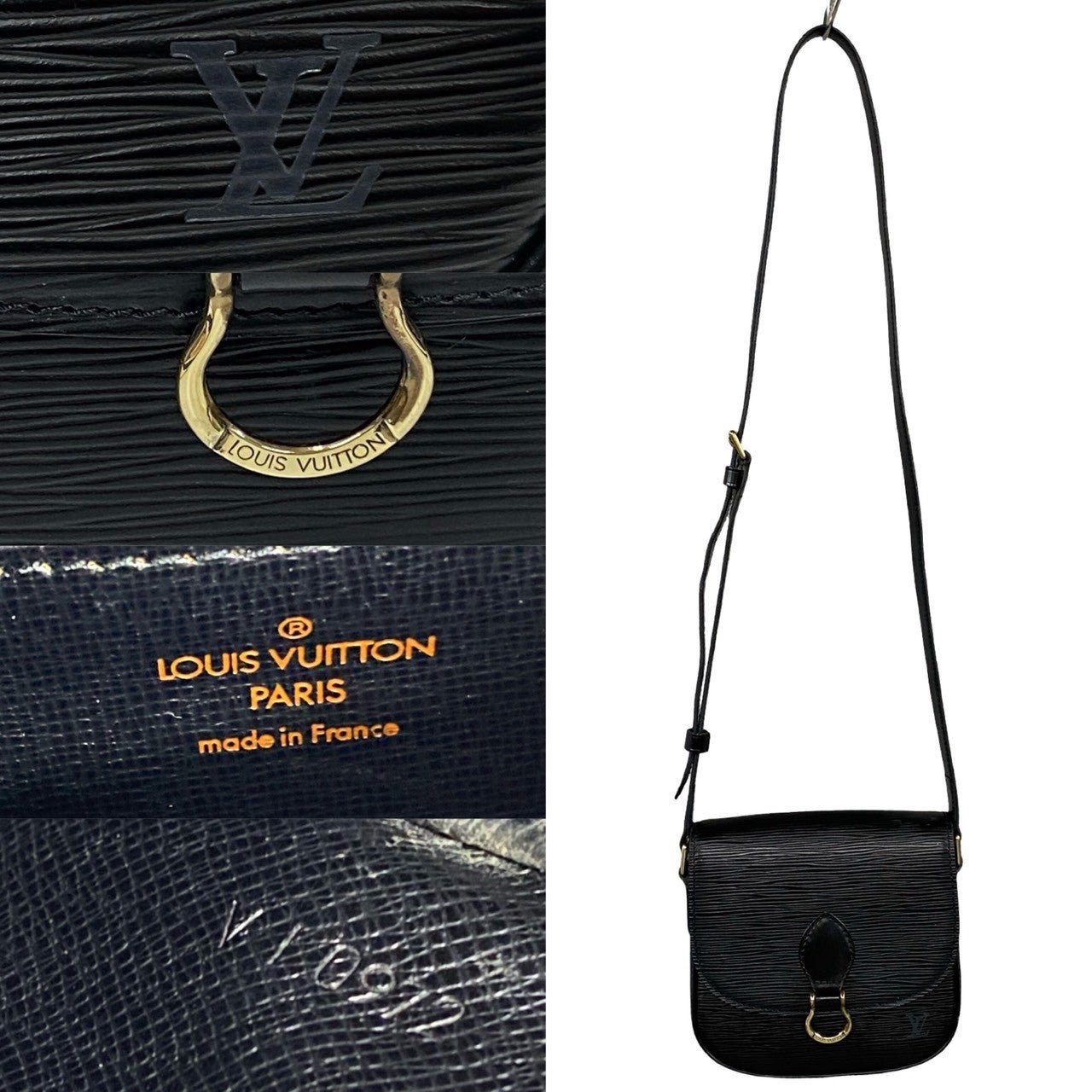 LOUIS VUITTON Shoulder Bag leather black Epi Mini Saint-Cloud | AlmaBagz - Image 3
