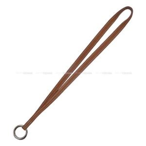 HERMES strap phone Neck strap PM Fauve Barenia Faubourg Silver HW Stamp | AlmaBagz