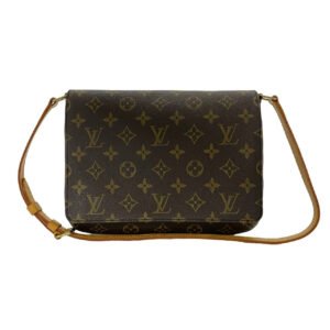LOUIS VUITTON Shoulder Bag leather Brown Monogram Musette Salsa | AlmaBagz