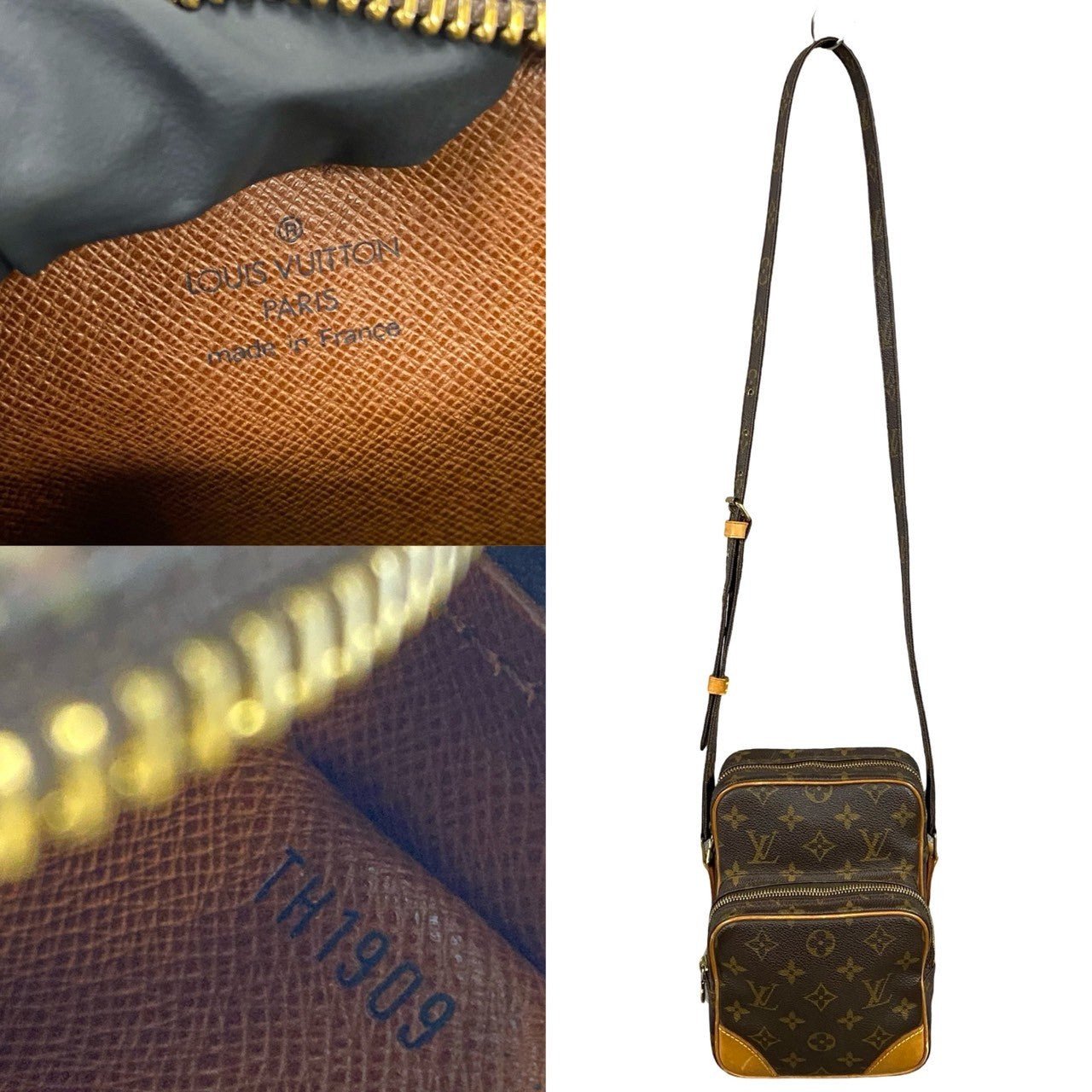 LOUIS VUITTON Shoulder Bag leather Brown Monogram Amazone | AlmaBagz - Image 3