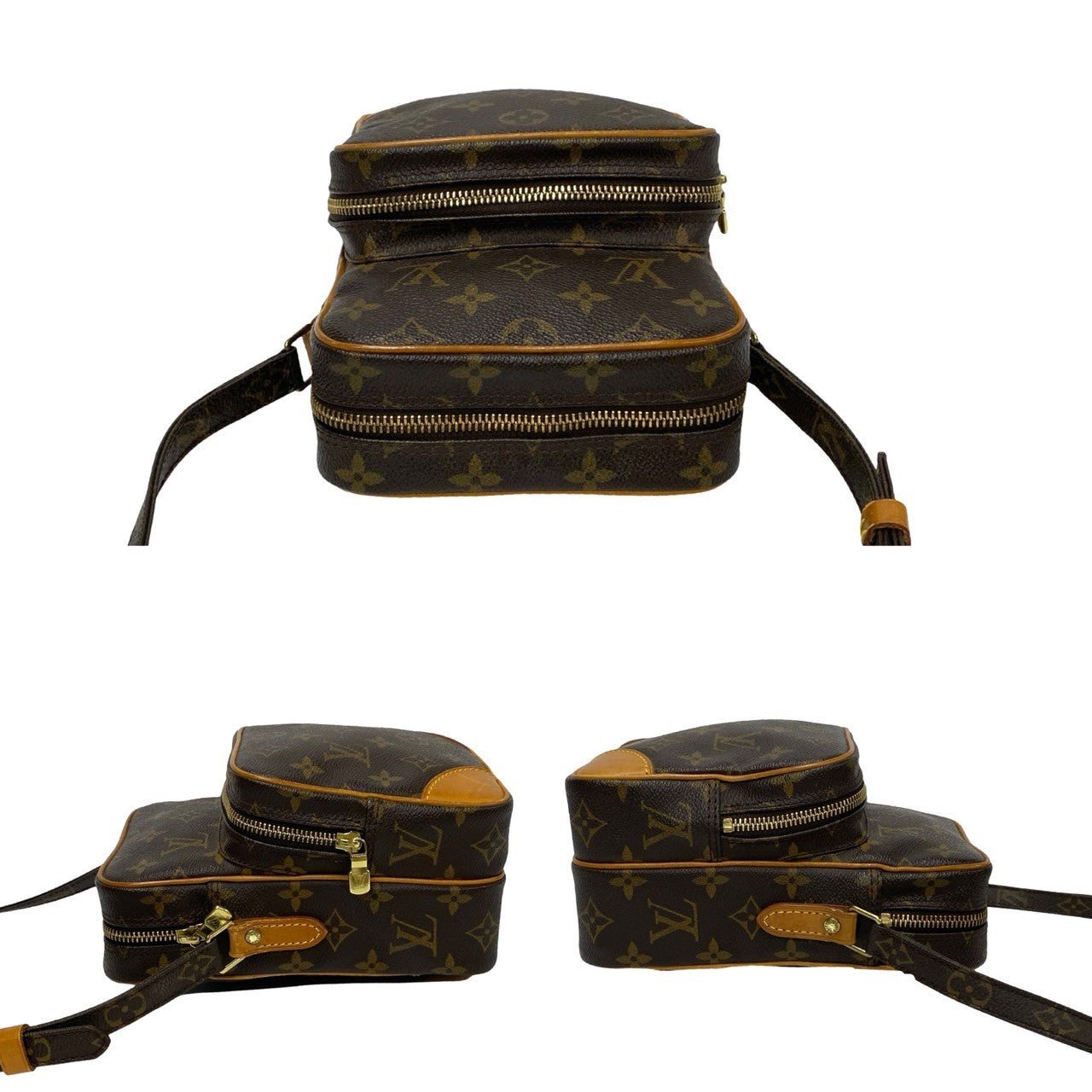 LOUIS VUITTON Shoulder Bag leather Brown Monogram Amazone | AlmaBagz - Image 5