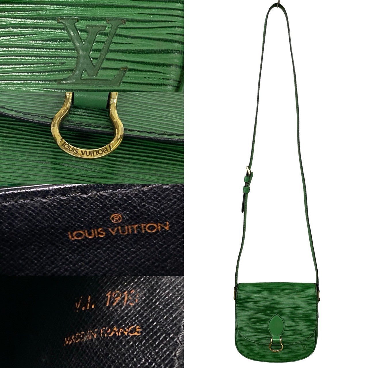 LOUIS VUITTON Shoulder Bag Epi Leather green Epi Mini Saint-Cloud | AlmaBagz - Image 3