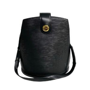 LOUIS VUITTON Shoulder Bag leather black Epi Cluny | AlmaBagz