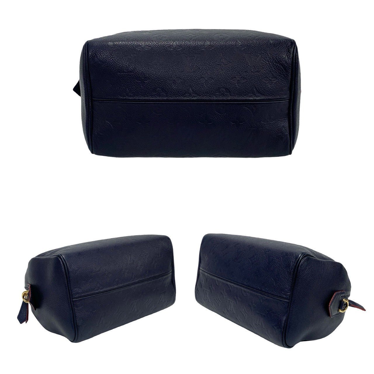 LOUIS VUITTON Shoulder Bag leather Navy Monogram Ann Platt Speedy bandouliere | AlmaBagz - Image 6