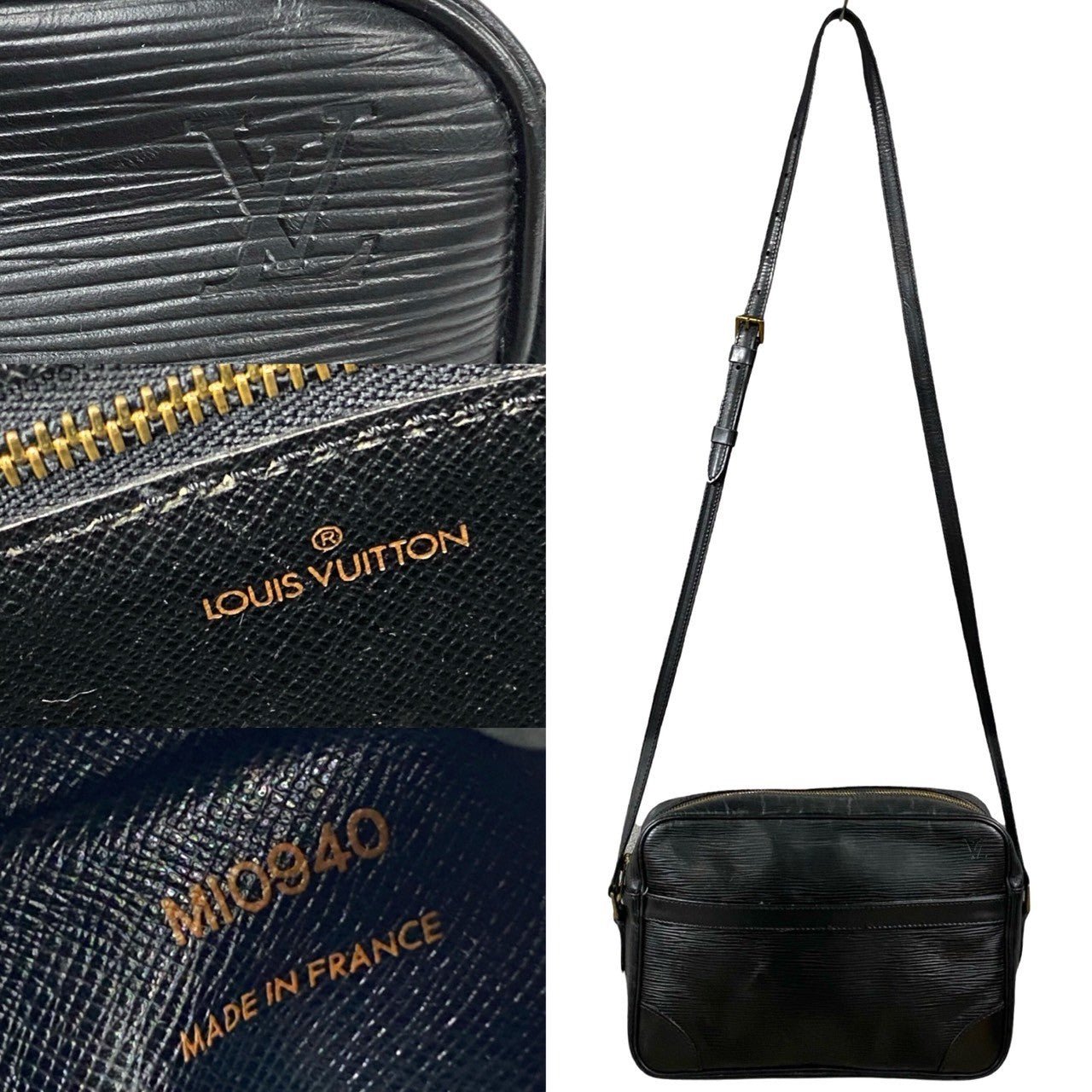 LOUIS VUITTON Shoulder Bag Epi Leather black Epi Trocadero | AlmaBagz - Image 3