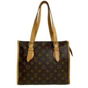 LOUIS VUITTON Handbag leather Brown Monogram Popincourt Haut | AlmaBagz