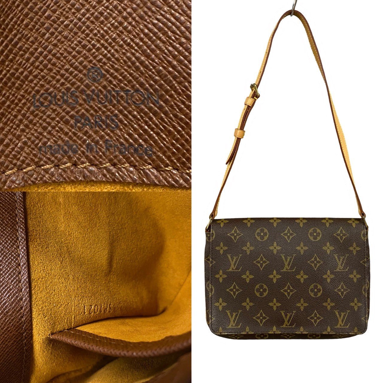 LOUIS VUITTON Shoulder Bag leather Brown Monogram Musette tango | AlmaBagz - Image 3