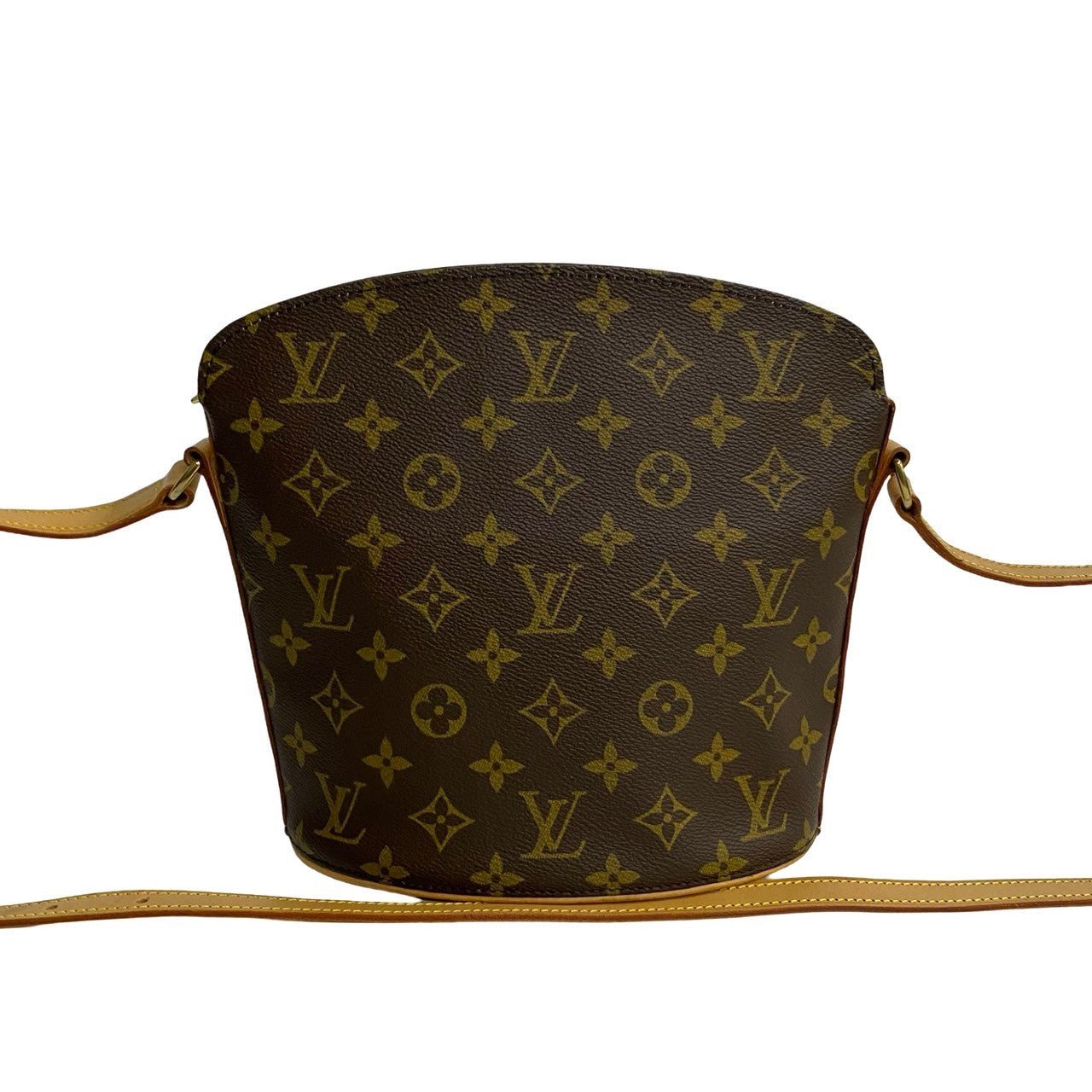 LOUIS VUITTON Shoulder Bag leather Brown Monogram Drouot | AlmaBagz - Image 4
