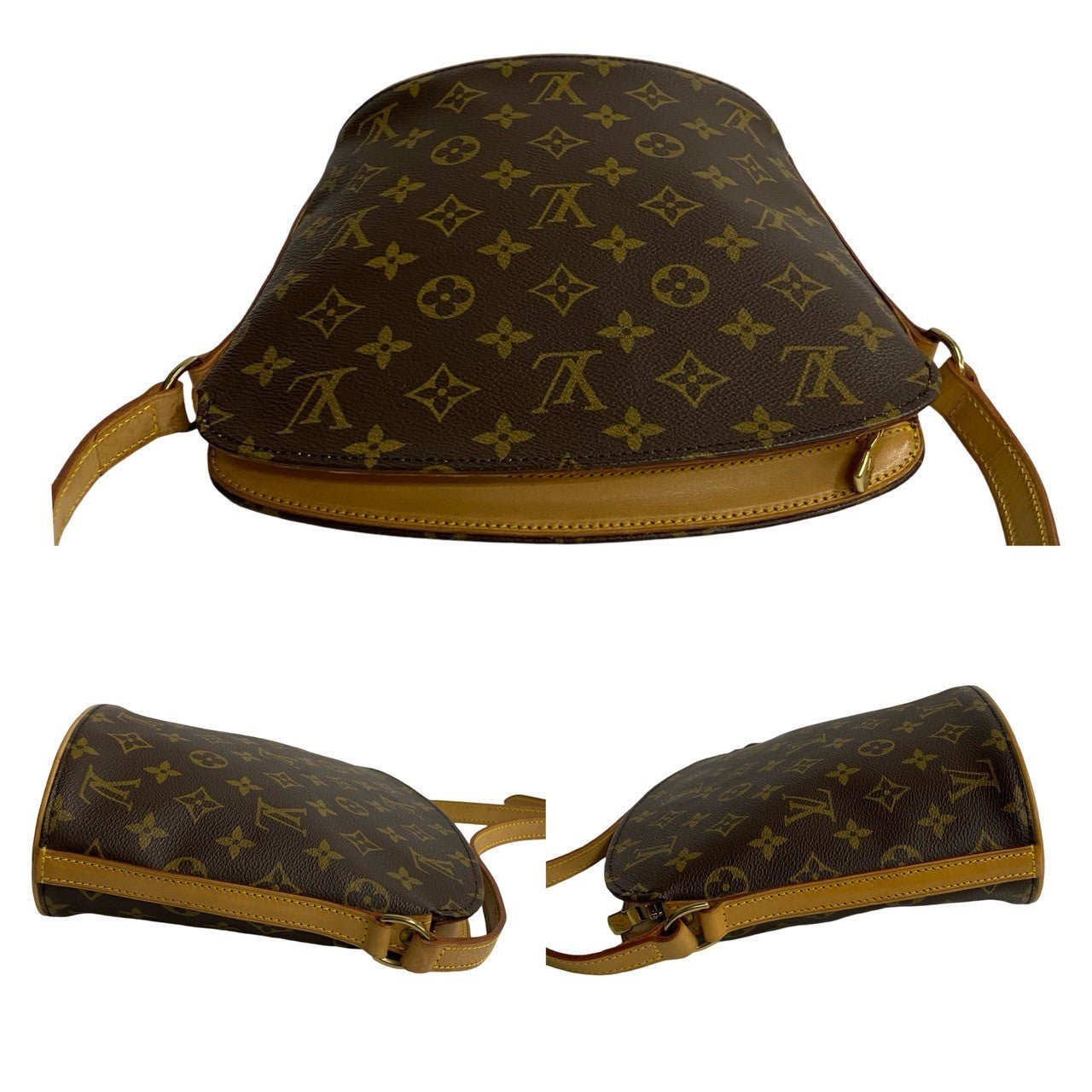 LOUIS VUITTON Shoulder Bag leather Brown Monogram Drouot | AlmaBagz - Image 5