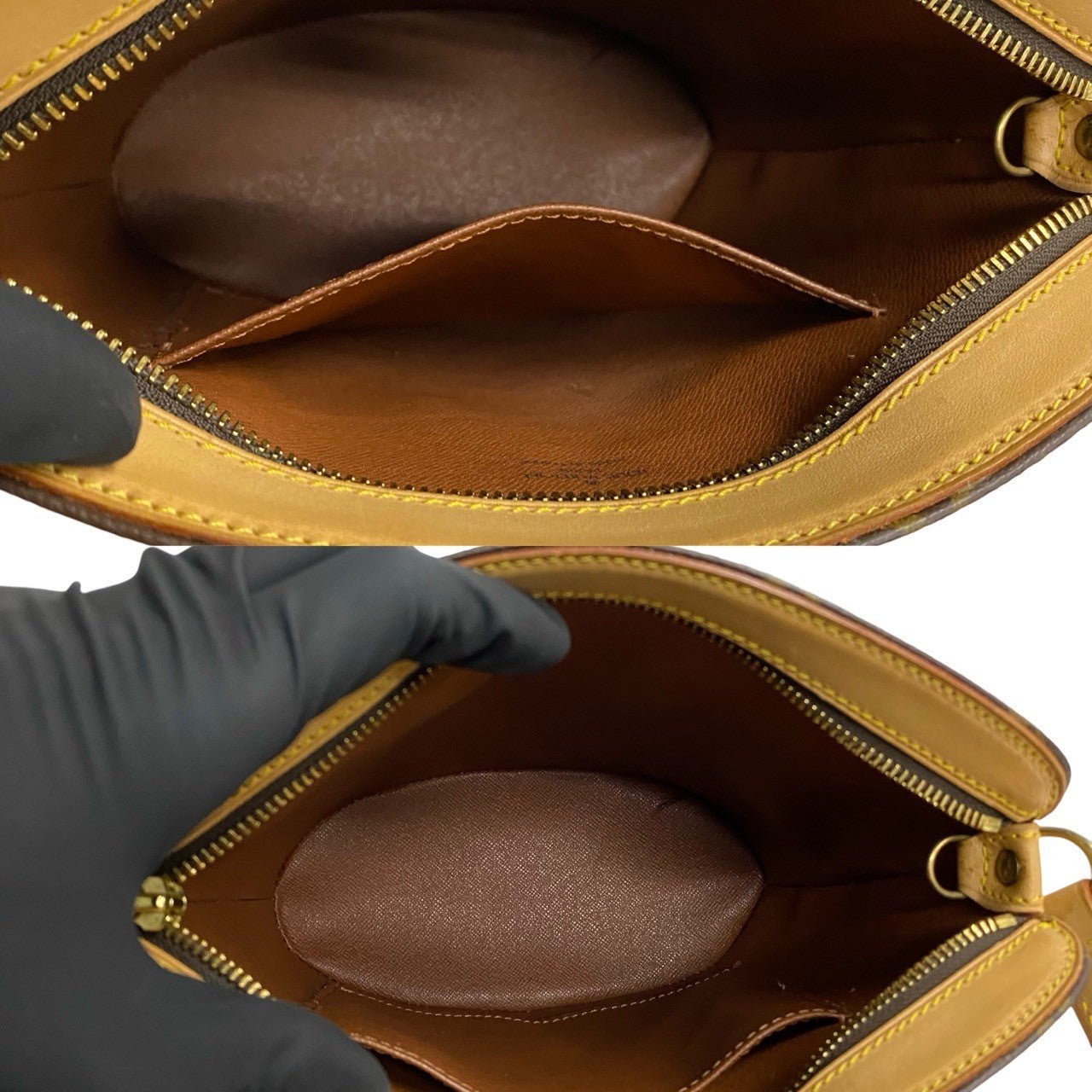 LOUIS VUITTON Shoulder Bag leather Brown Monogram Drouot | AlmaBagz - Image 8