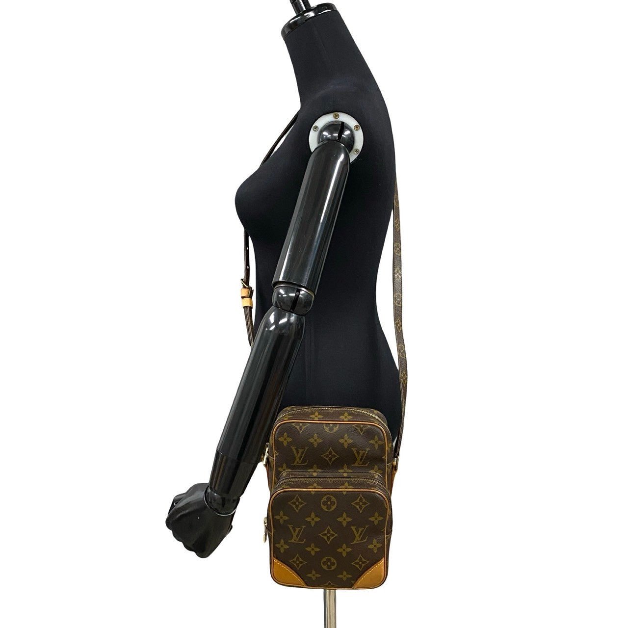 LOUIS VUITTON Shoulder Bag leather Brown Monogram Amazone | AlmaBagz - Image 2