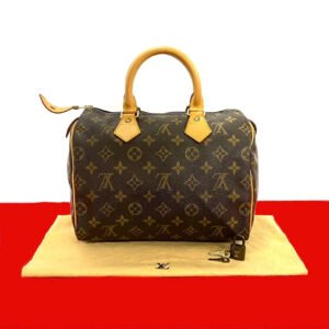 LOUIS VUITTON Boston Duffel bag leather Brown Monogram Speedy 25 | AlmaBagz
