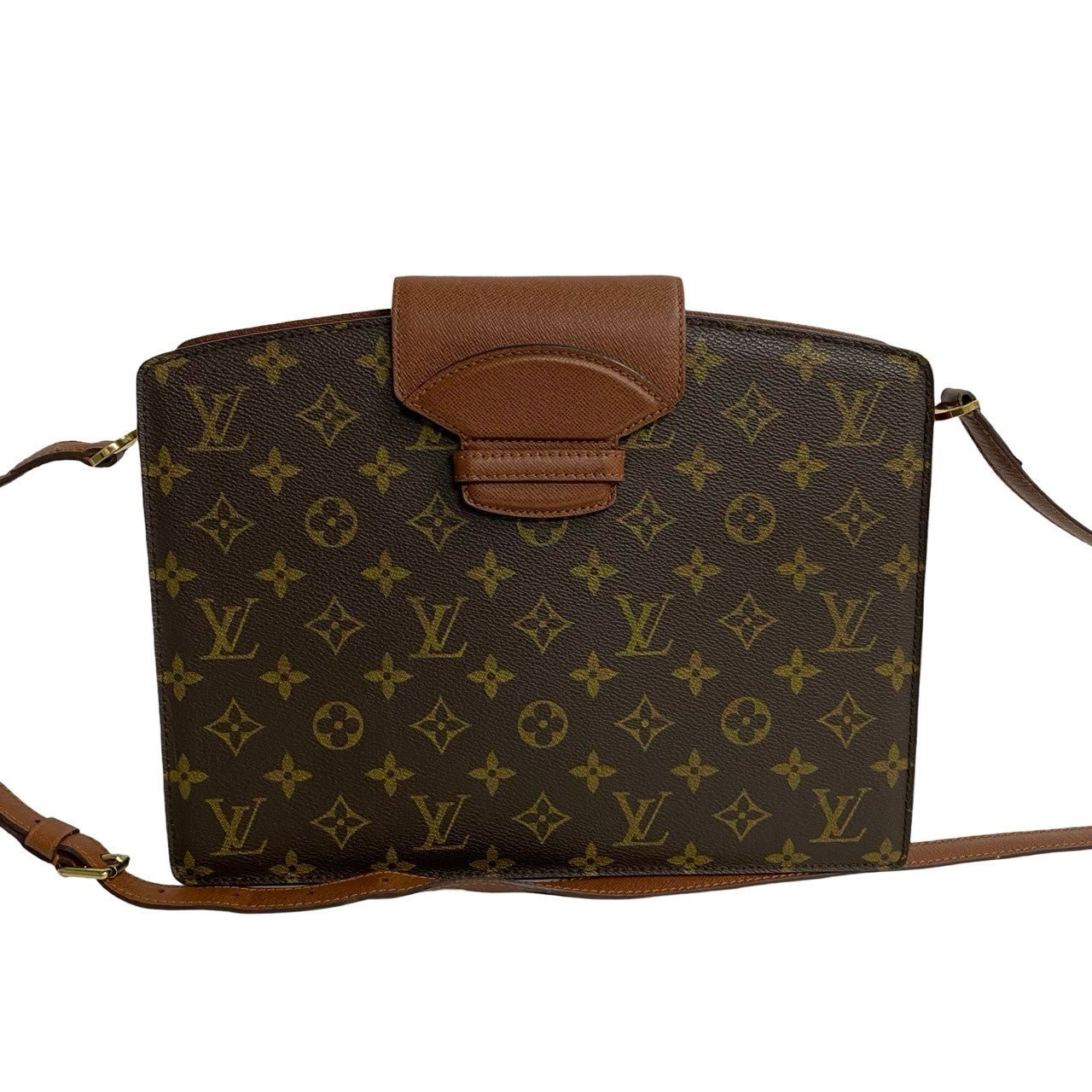 LOUIS VUITTON Shoulder Bag leather Brown Monogram Kurcell | AlmaBagz
