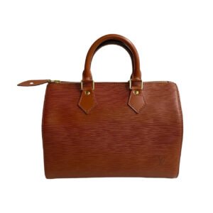 LOUIS VUITTON Boston Duffel bag leather Brown Epi Speedy 25 | AlmaBagz