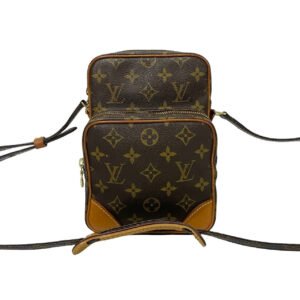 LOUIS VUITTON Shoulder Bag leather Brown Monogram | AlmaBagz