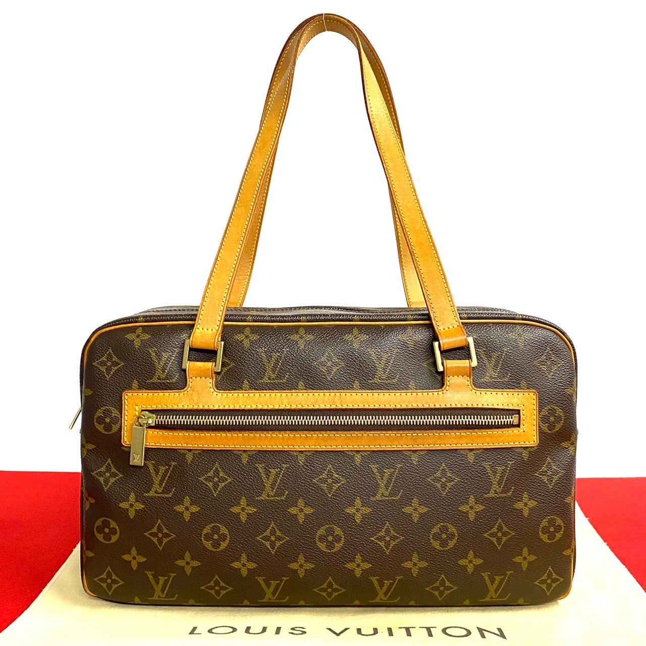 LOUIS VUITTON Shoulder Bag leather Brown Monogram Cite GM | AlmaBagz - Image 9