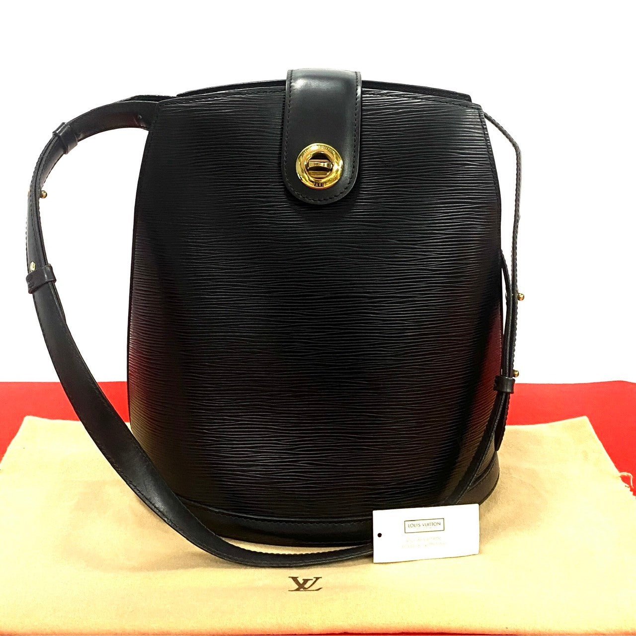 LOUIS VUITTON Shoulder Bag Epi Leather black Epi Cluny | AlmaBagz - Image 10