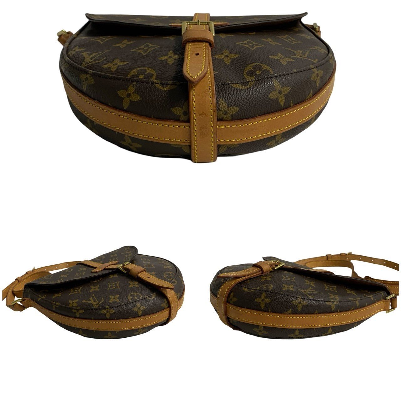 LOUIS VUITTON Shoulder Bag leather Brown Monogram Shanti | AlmaBagz - Image 6