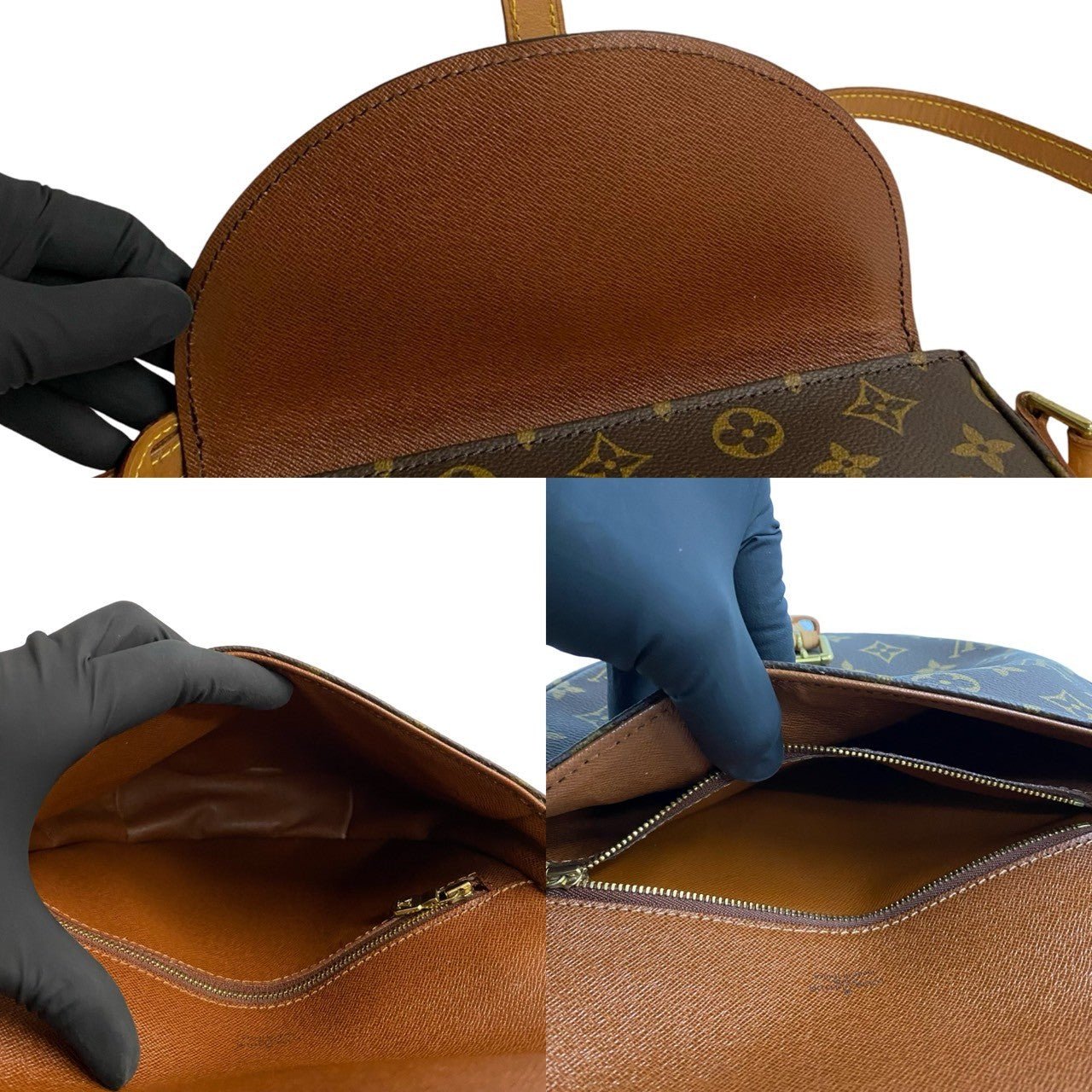 LOUIS VUITTON Shoulder Bag leather Brown Monogram Shanti | AlmaBagz - Image 8