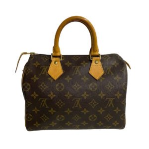 LOUIS VUITTON Boston Duffel bag leather Brown Monogram Speedy 25 | AlmaBagz