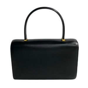 HERMES Handbag leather black piano | AlmaBagz