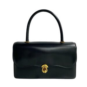 HERMES Handbag leather black | AlmaBagz
