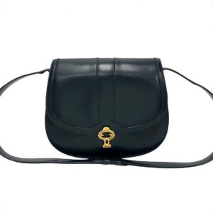 GUCCI Shoulder Bag leather Navy | AlmaBagz