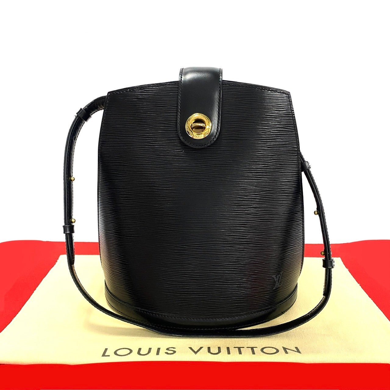 LOUIS VUITTON Shoulder Bag Epi Leather black Epi Cluny | AlmaBagz - Image 10