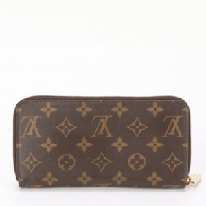 LOUIS VUITTON Long Wallet Purse M60017 leather Ebene Monogram zippy wallet | AlmaBagz