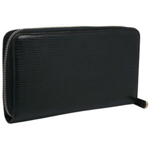 Louis Vuitton Black Leather Zippy organizer wallet accessories | AlmaBagz