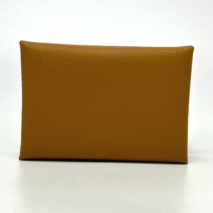 HERMES Card Case Epsom Brown Calvi duo | AlmaBagz